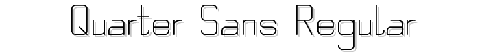 Quarter Sans Regular font